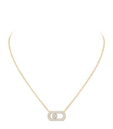 Harrods Messika So Move Yellow Gold and Diamond Pavé Necklace (0.65ct)- Buy online at McGrocer