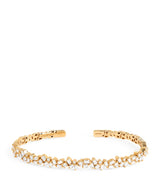 Harrods Suzanne Kalan Yellow Gold and Diamond Classic Sparkler Bangle- Buy online at McGrocer