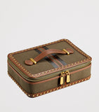 WOLF Ida travel zip jewellery case, imported from the UK