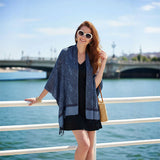 Livingandhome jacquard faux cashmere shawl 180cm (British brand)