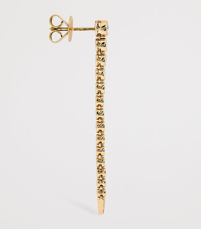 Persée Danaé gradient yellow gold diamond earrings (British brand)
