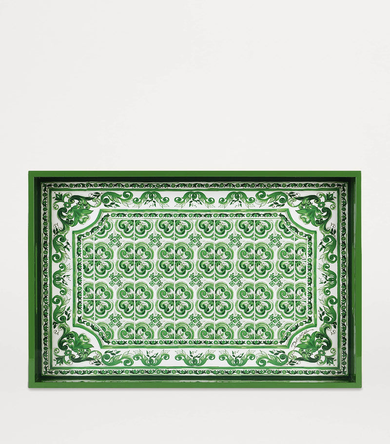 Dolce&Gabbana Wood Majolica Tray 46cm - British product