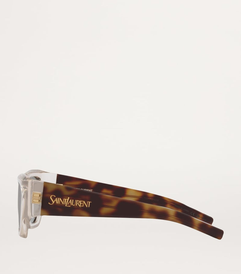 Saint Laurent Sl 740 pillowed square sunglasses - British product