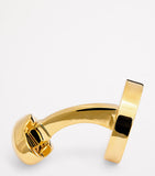 Babette Wasserman gold-plated smiley face cufflinks - British product