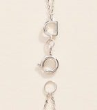 Astrid & Miyu white gold topaz heart bracelet (British brand)