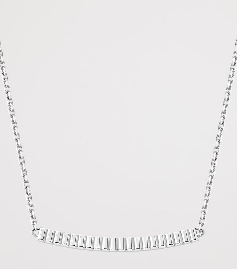 Boucheron Quatre Grosgrain pendant necklace 18kt white gold (British brand)