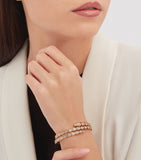 Bvlgari Serpenti Viper bracelet in rose gold with diamonds - British product