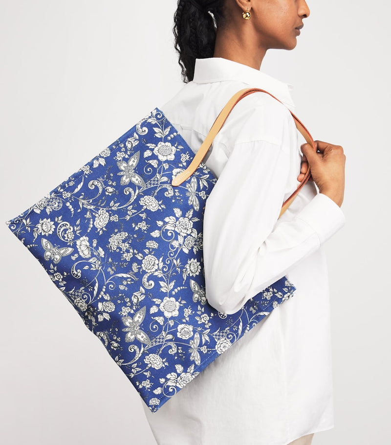 Harrods large cotton butterfly tote bag, UK version