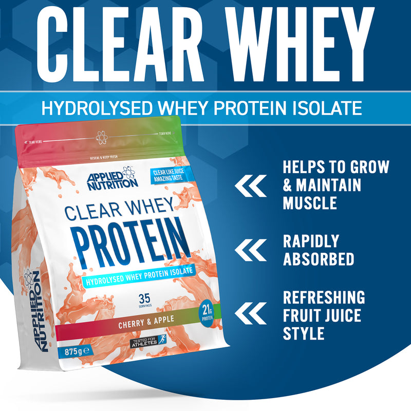 Applied Nutrition Clear Whey Protein Cherry & Apple 875g - British product
