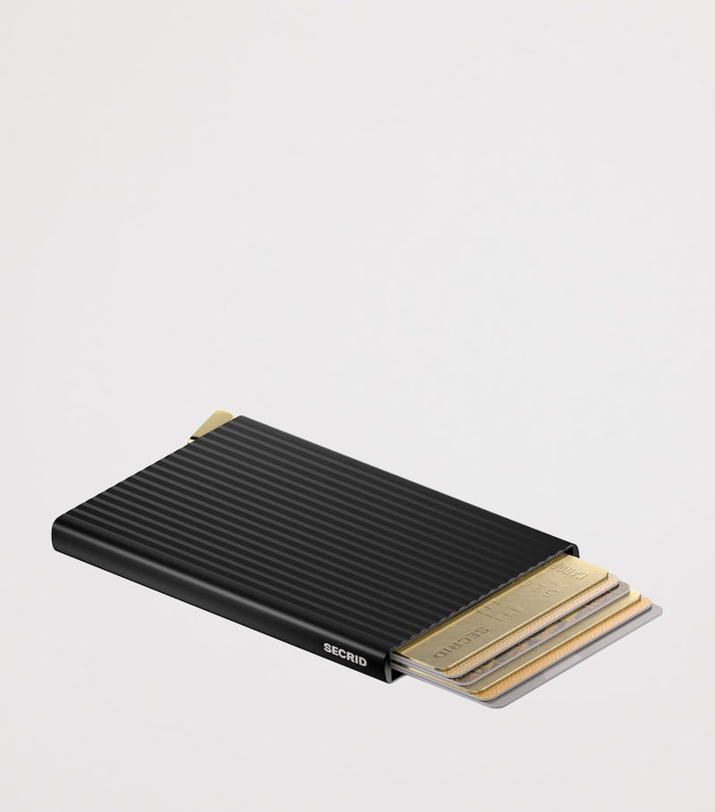 Secrid fluted aluminium card protector (British brand)
