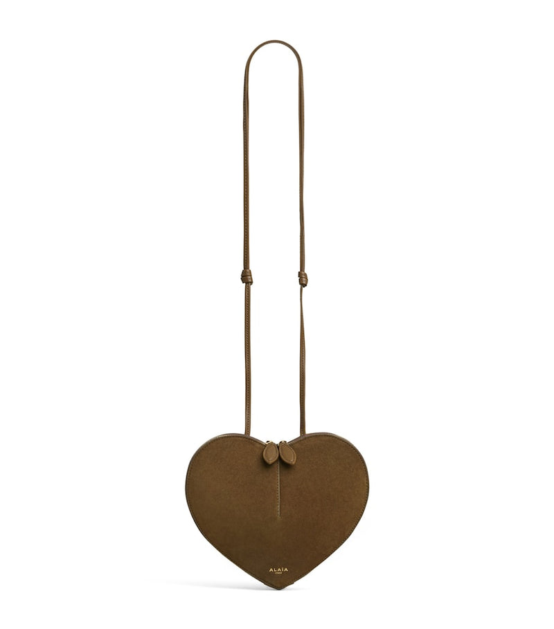 Alaïa Mini Suede Le Coeur shoulder bag (British brand)
