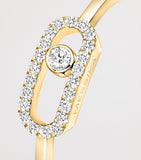 Messika Move Uno yellow gold and diamond ring 0.09ct - British product