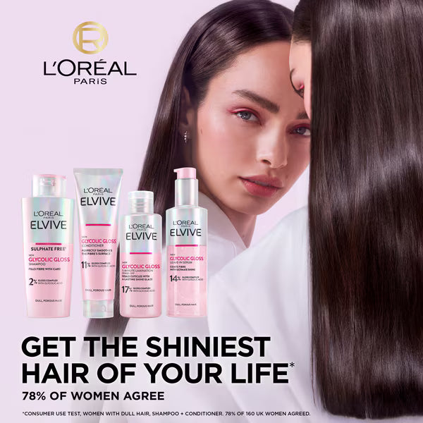 L'Oréal Paris Glycolic Glossing Bundle 200ml 150ml, UK version