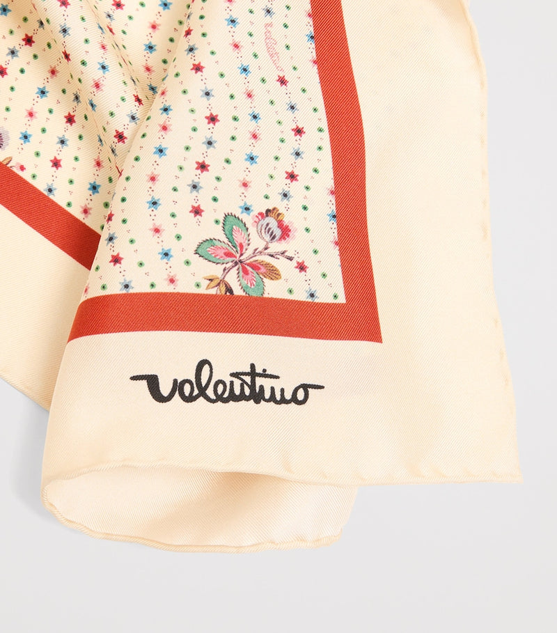Valentino Garavani silk scarf floral print 90cm - British product