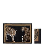 Dolce&Gabbana linen Leopardo print placemat and napkin set - British product