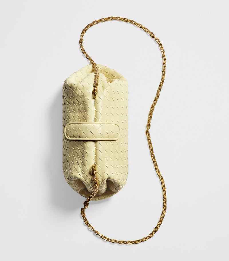 Bottega Veneta Small Leather Lauren 1980 clutch bag, imported from the UK