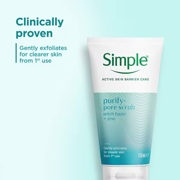 Simple Pore Scrub 150ml face cleaner (British brand)