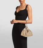 Jimmy Choo Callie crystal-embellished clutch bag, imported from the UK