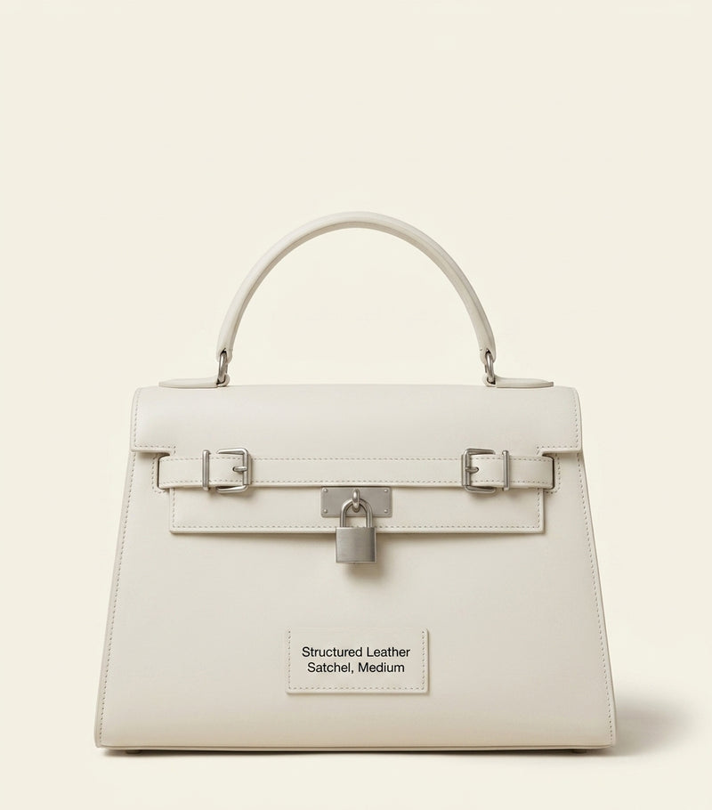 Givenchy medium leather pinch top-handle bag, imported from the UK