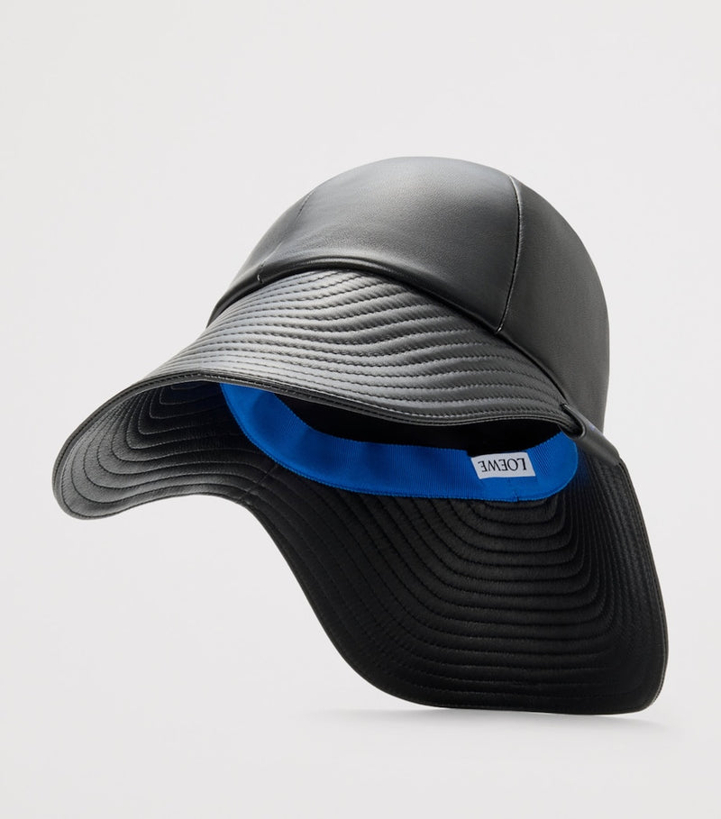 LOEWE leather hiker hat calfskin, imported from the UK