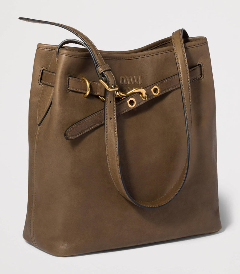 Miu Miu Aventure bucket bag nappa leather, imported from the UK