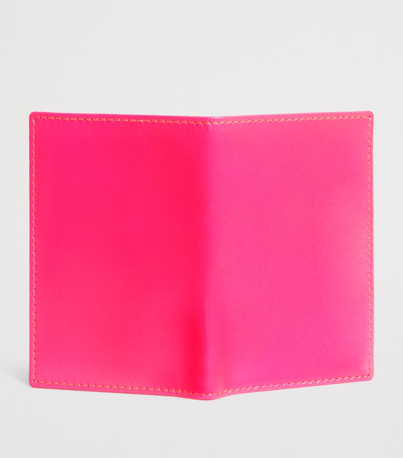 Comme des Garçons Wallet Super Fluo leather cardholder 7x11cm (British brand)