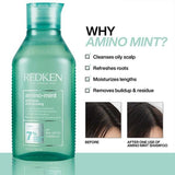 Redken Amino Mint Shampoo and Conditioner 300ml, imported from the UK
