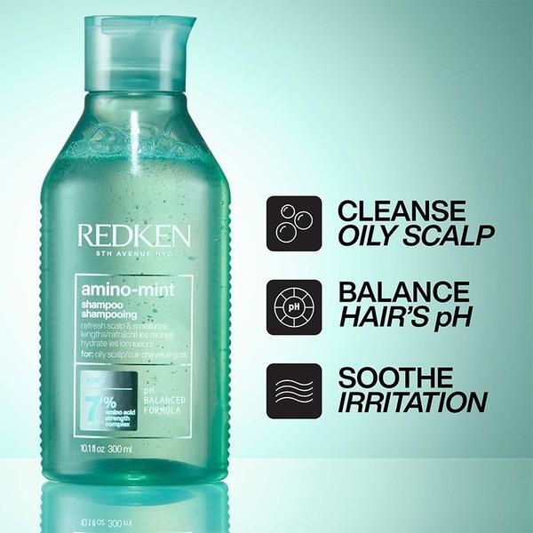 Redken Amino Mint Shampoo and Conditioner 300ml, imported from the UK