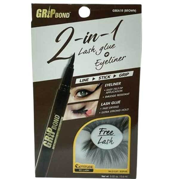 EBIN New York lash glue eyeliner brown - British product