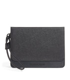 Soft Leather Organizer Pouch with Multiple Pockets, 19cm x 26cm x 3cm