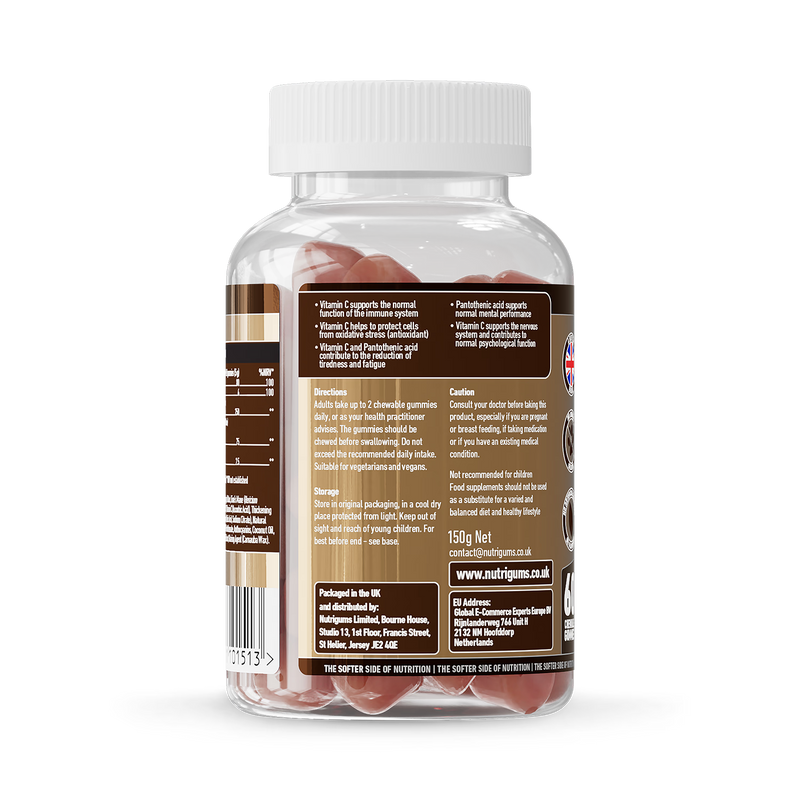 Nutrigums Lion's Mane Complex gummies 60 count, UK version
