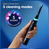 Oral-B iO 5 black electric toothbrush, imported from the UK