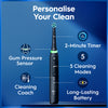 Oral-B iO 5 black electric toothbrush, imported from the UK
