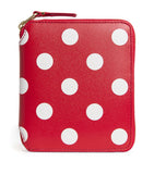 Comme des Garçons polka-dot leather zipped wallet (British brand)
