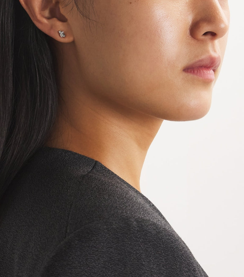 Suzanne Kalan white gold diamond bold burst stud earrings - British product