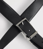 Emporio Armani grained leather belt (British brand)