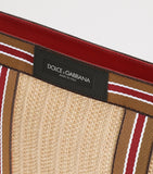Dolce&Gabbana raffia-effect wash bag, UK version