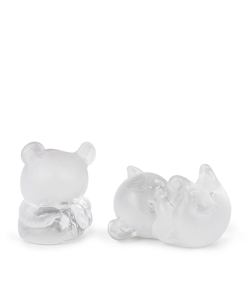 Lalique crystal Yuan-Yuan panda ornament 12cm, UK version