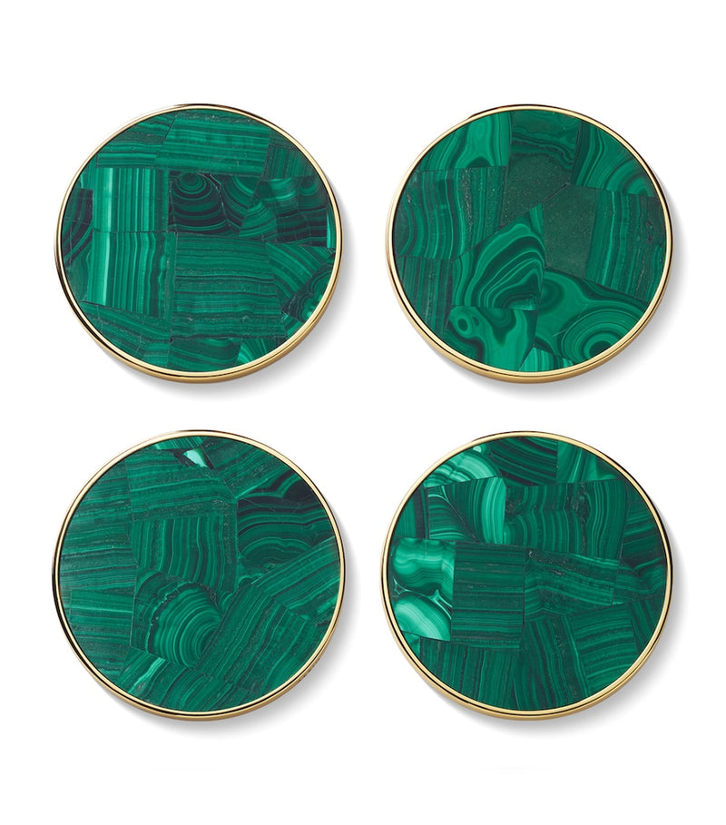 Aerin Lucas mosaic coasters set of 4 with storage case - British product
