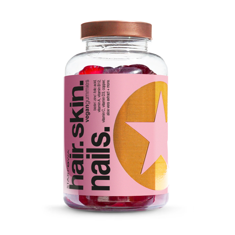 Starpowa Hair Skin Nail gummies berry flavored 60 count - British product