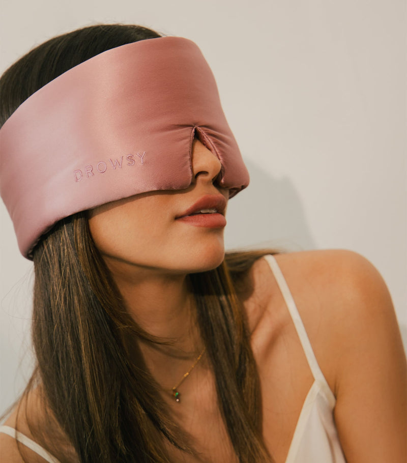 DROWSY mulberry silk lash cocoon sleep mask (British brand)