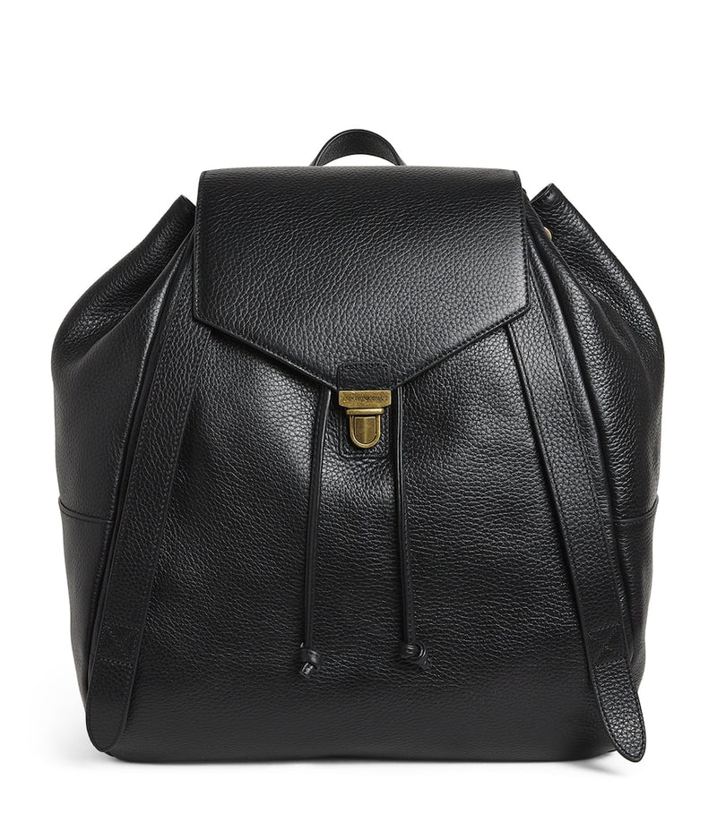 Emporio Armani pebbled leather backpack, imported from the UK