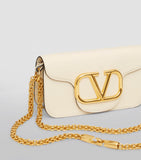 Valentino Garavani Locò small leather shoulder bag, imported from the UK