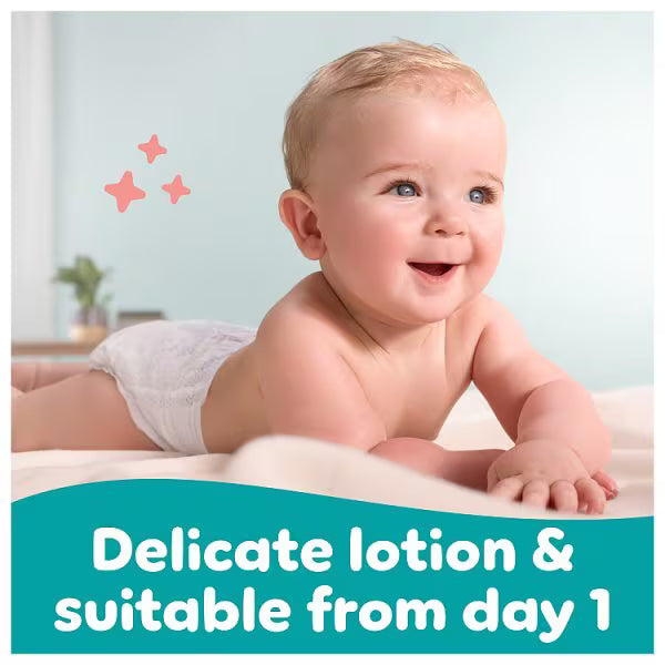 Pampers Sensitive Plastic Free Baby Wipes 52 wipes, imported from the UK
