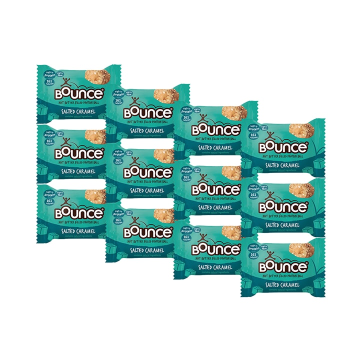 Bounce Salted Caramel Filled Protein Ball 12x 35g - McGrocer
