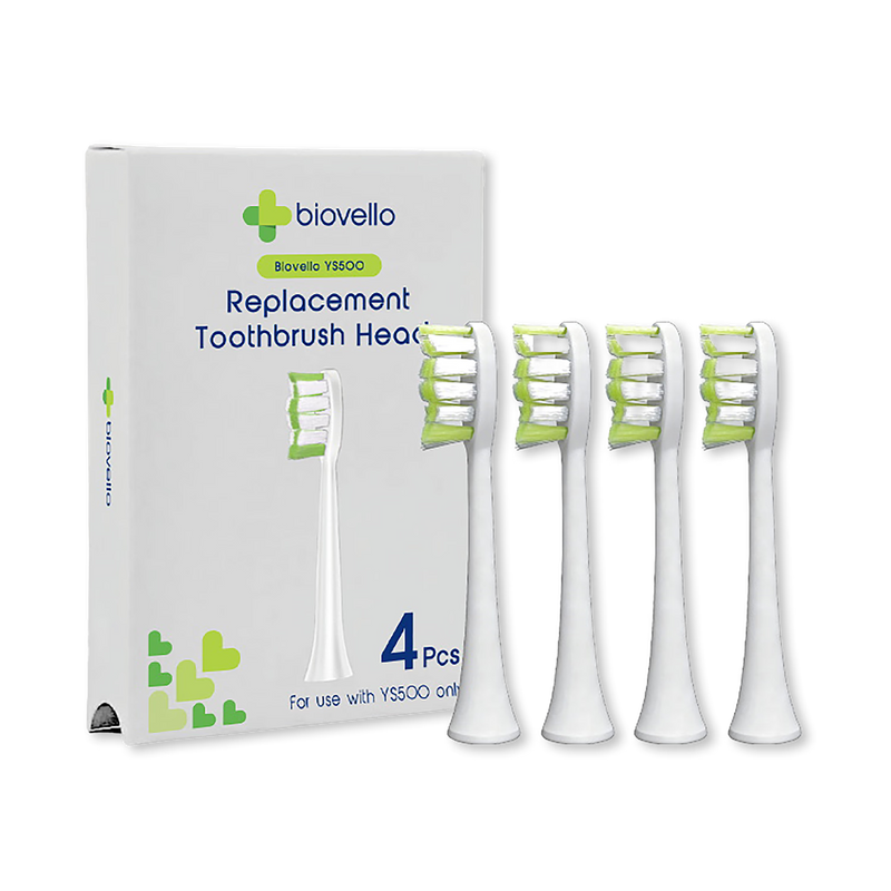 Biovello brush heads YS-500 white 4-pack (British brand)