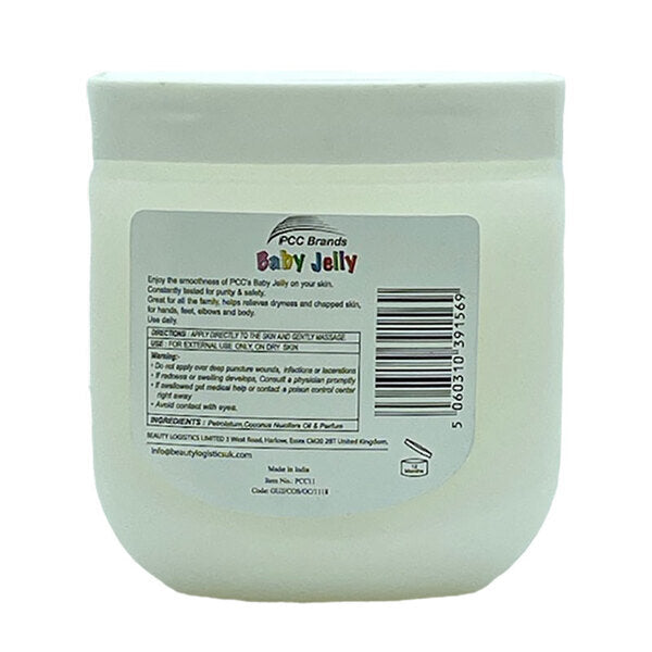 PCC Brands Baby Jelly Coconut Oil bottle - British product