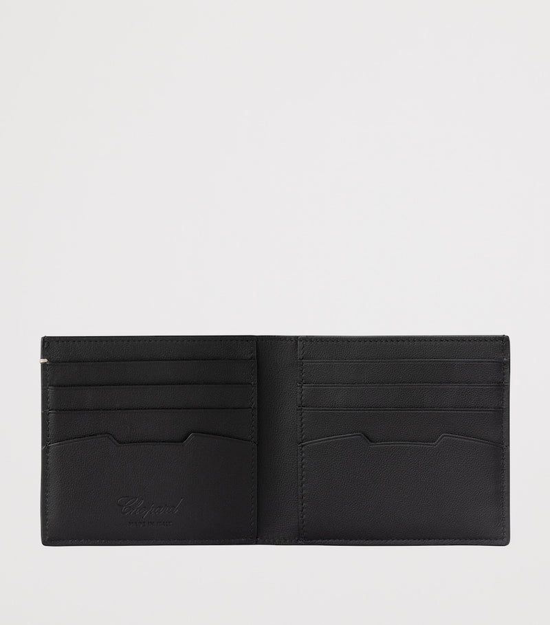 Chopard Racing bifold calfskin leather wallet - British product