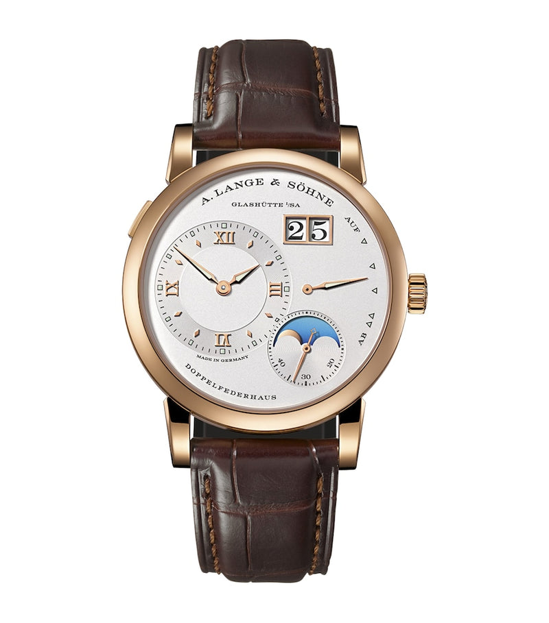 A. Lange & Söhne rose gold moon phase watch 38.5mm (British brand)
