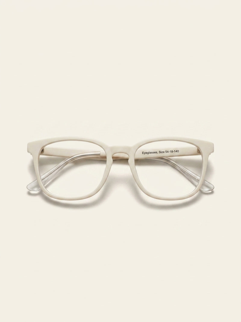 Gucci square acetate eyeglasses with transparent frame, UK version